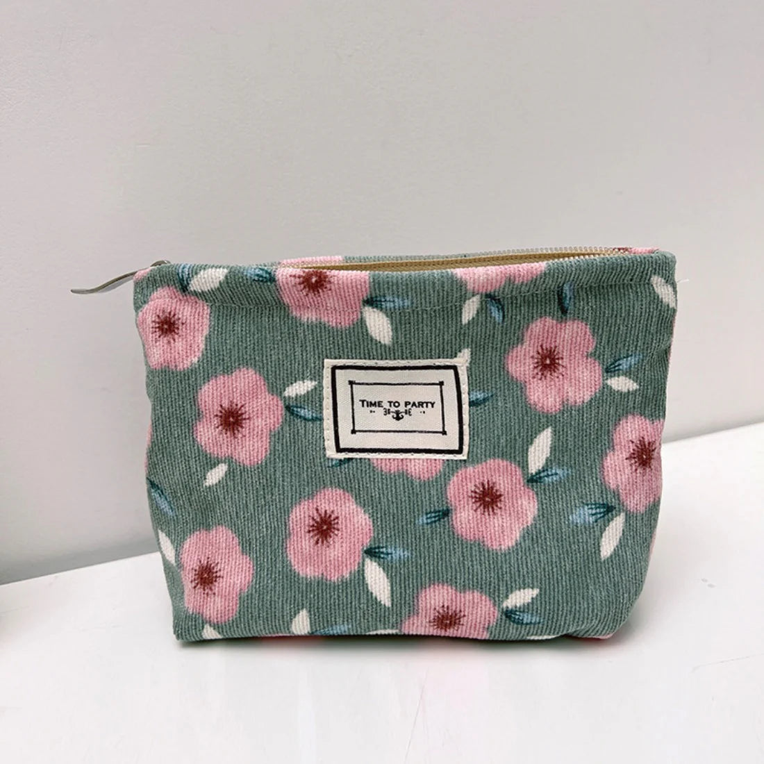 Small Floral Corduroy Bag