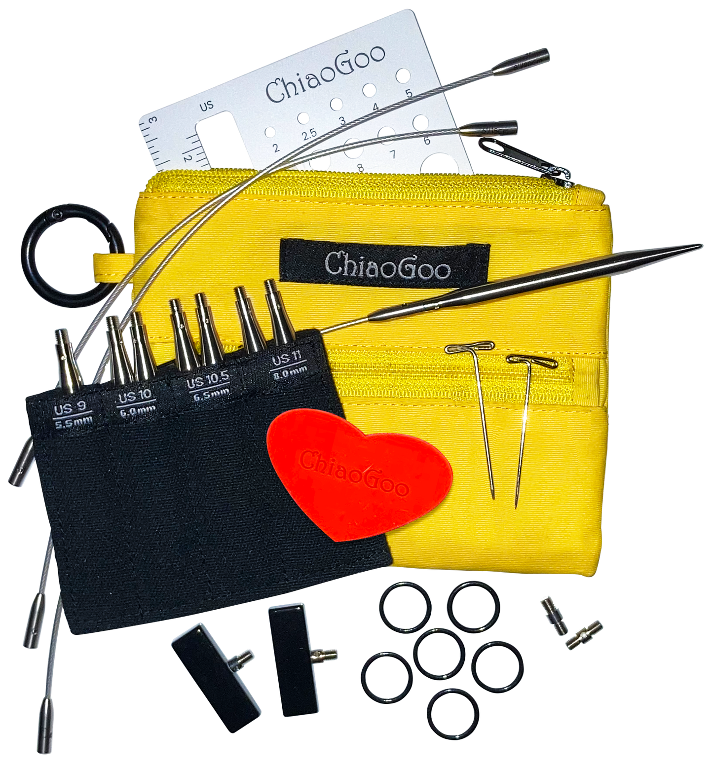 ChiaoGoo Twist Yellow Shorties Set