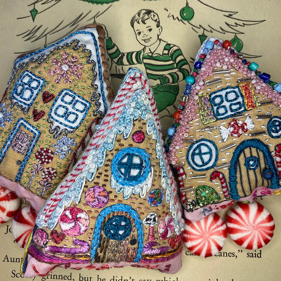 Gingerbread Houses Holiday Ornaments Sampler