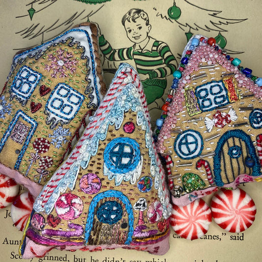 Gingerbread Houses Holiday Ornaments Sampler