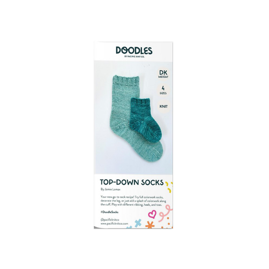 Base Doodle Top-Down Socks